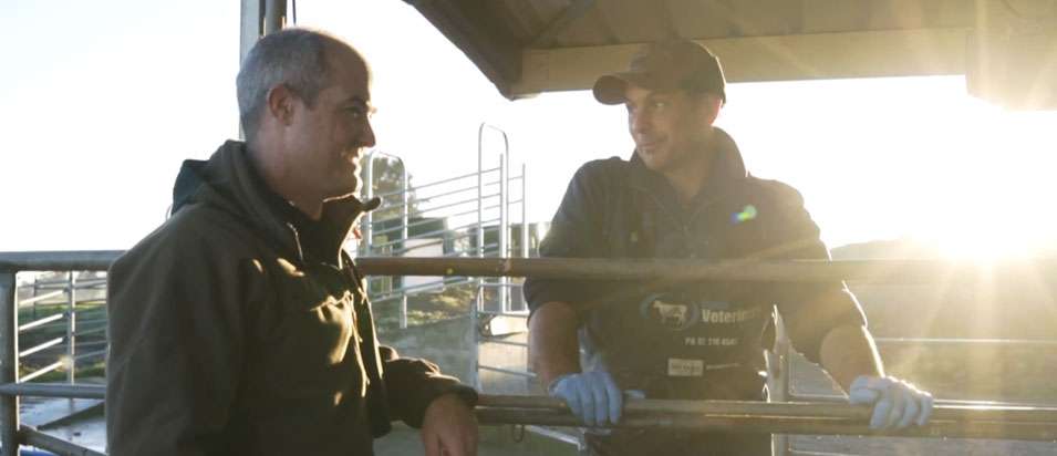warrick talking to a candidate