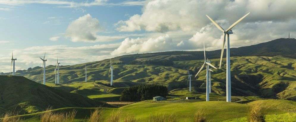 Te Apiti Wind Farm windmills in Palmerston North, New Zealand